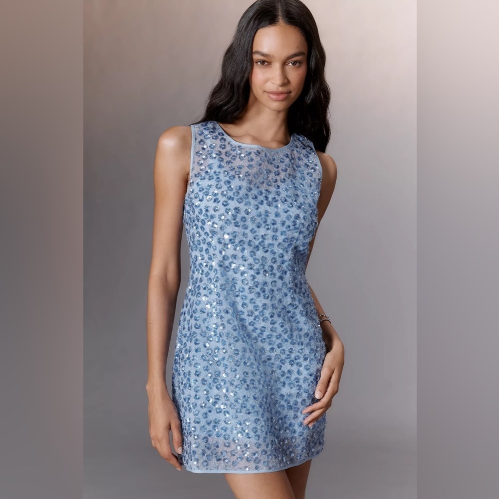NWT! Anthropologie x Siempre Sleeveless Sequin Mini Dress - MEDIUM PETITE ONLY 📊